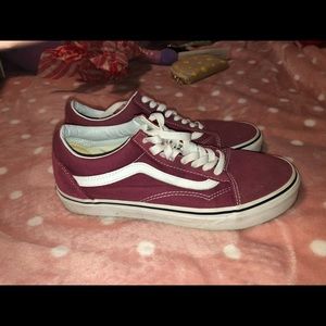 Mauve low top vans